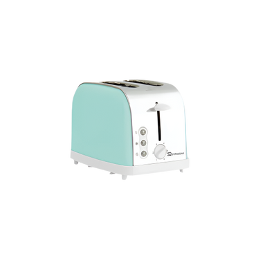 SQ Professional Dainty Seafoam 2 Slice Toaster – 900W Retro Kitchen Toaster with Browning Control